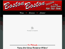 Tablet Screenshot of bostonbostonsalon.com